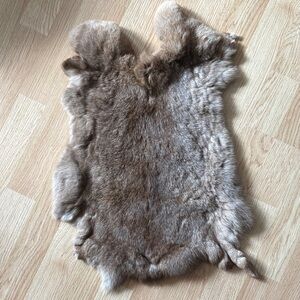 Soft rabbit pelt light chocolate